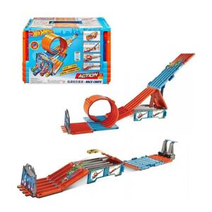 Mattel hot wheels závodní kaskadérská sada 3v1, gkt87