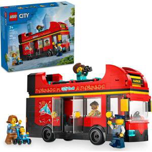 Lego® city 60407 červený dvoupodlažní vyhlídkový autobus