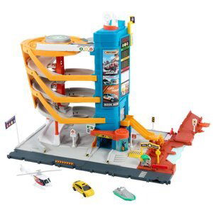 Mattel matchbox® action drivers transportní centrum s taxíkem, lodí a helikoptérou, hxl47
