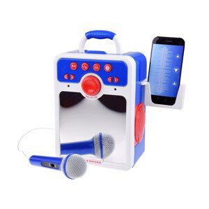 mamido Hudební reproduktor pro děti s mikrofonem modrý