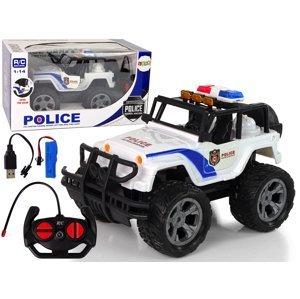 mamido Auto Policie na dálkové ovládání R/C Jeep 1:14