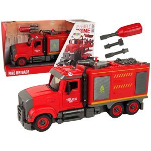 mamido Konstrukční hasičské autíčko červené