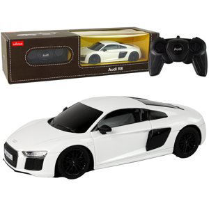 mamido Auto na dálkové ovládání R/C Audi R8 Rastar 1:24 bílé