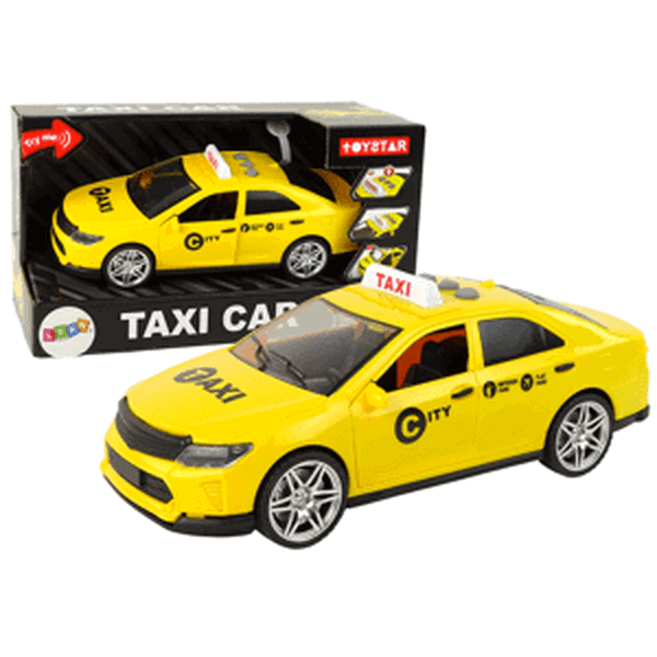 mamido Autíčko Taxi s třecím pohonem 1:14 žluté