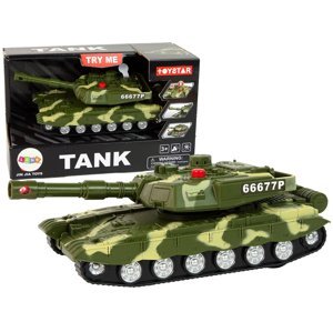 mamido Vojenský tank s třecím pohonem a efekty