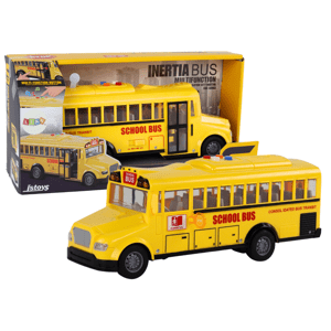 mamido Školní autobus s třecím pohonem 1:16 žlutý