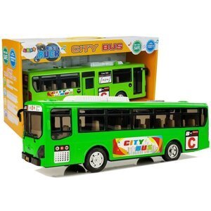 mamido Autobus s třecím pohonem a efekty zelený