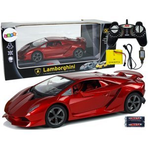 mamido Sportovní auto Lamborghini Sesto Elemento na dálkové ovládání R/C 1:18 červené