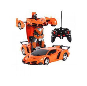 Mamido Mamido Auto Robot Transformers 2v1 na dálkové ovládání RC červený Barva: Oranžová