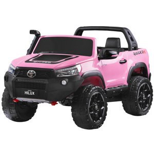 mamido Dětské elektrické autíčko Toyota Hilux 4x4 růžové