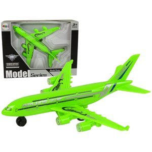 mamido Dopravní letadlo s třecím pohonem a světly zelené