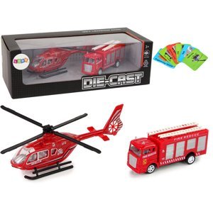 mamido Sada hasičský vrtulník a hasičské auto