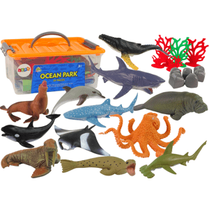 mamido Sada figurek mořských živočichů v boxu 24 kusů
