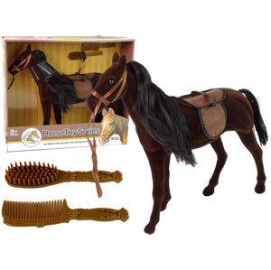 mamido Figurka hnědý kůň s doplňky