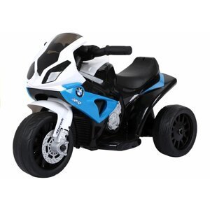 mamido Dětská elektrická motorka BMW S1000RR tříkolka modrá