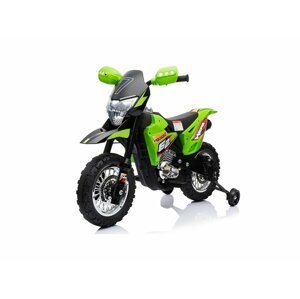 mamido Dětská elektrická motorka Cross zelená