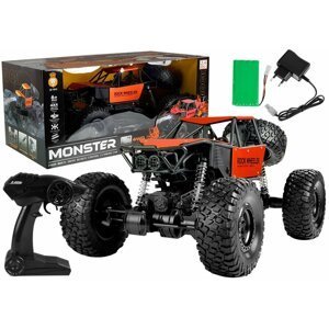 mamido Auto na dálkové ovládání Monster truck R/C 1:8 oranžové