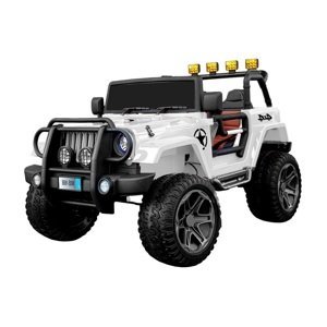 mamido Elektrické autíčko Jeep Monster 4x4 bílé