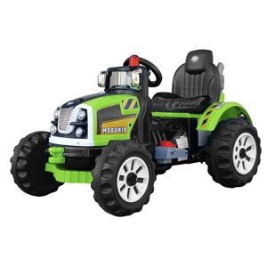 mamido Dětský elektrický traktor Kingdom zelený