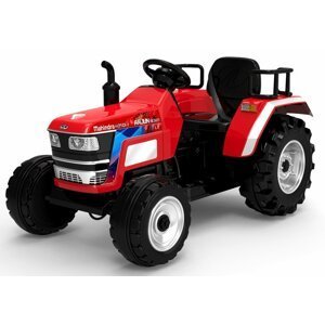mamido Dětský elektrický traktor Mahindra XXL červený