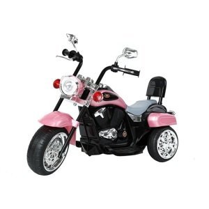 mamido Dětská elektrická motorka Chopper růžová