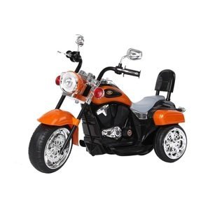 mamido Dětská elektrická motorka Chopper oranžová