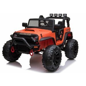 mamido Elektrické autíčko Jeep Brothers oranžové 24V 2x200W