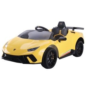 mamido Dětské elektrické autíčko Lamborghini Huracan 4x4 žluté