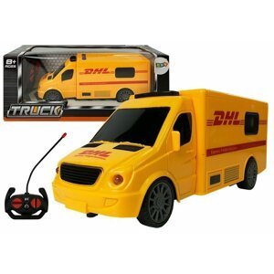 mamido Přepravní kurýrské auto DHL dálkové ovládání R/C žluté
