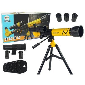 mamido Vzdělávací dalekohled pro děti s držákem telefonu žlutý