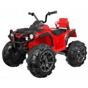 mamido Dětská elektrická čtyřkolka ATV s ovladačem, EVA kola červená