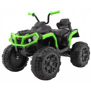 mamido Dětská elektrická čtyřkolka ATV černo-zelená
