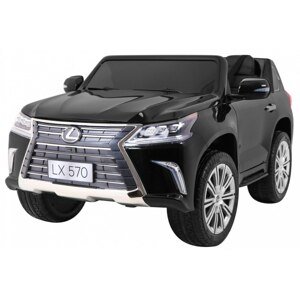 mamido Dětské elektrické autíčko Lexus LX 570 4x4 lakované černé