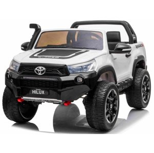 mamido Dětské elektrické autíčko Toyota Hilux 4x4 bílé