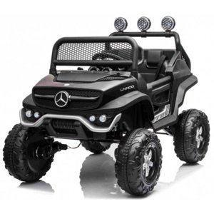 mamido Dětské elektrické autíčko Buggy Mercedes-Benz Unimog 4x4 černé