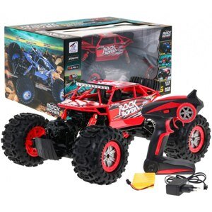 mamido Auto na dálkové ovládání R/C Crawler Ambfibia červený