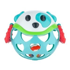 Interaktivní hračka Canpol Babies, míček s chrastítkem - Pejsek tyrkysový