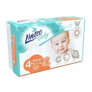 Plenky Linteo Baby Premium 4+, 10-17 kg MAXI Plus - 46 ks