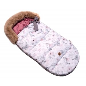 Baby Nellys Dětský fusak maxi PREMIUM Magnolie 110x50cm, bílo/pudrový