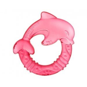 Kousátko vodní, chladící Canpol Babies - Delfín, růžové/červené