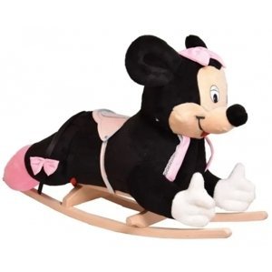 Plyšový houpací Myška Minnie - černá/růžová