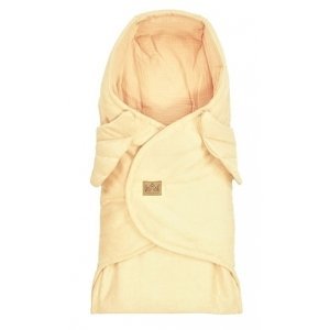 Zavinovací deka s kapucí Little Elite, 100 x 115 cm, Andělská křídla - pudrově růžová