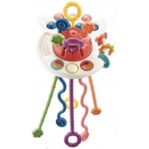 Senzorická hračka Chobotnice s barevnými lanky, TULIFUN