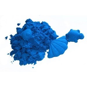 Adam Toys NaturSand Kinetický písek - modrý - 2kg + formičky zdarma