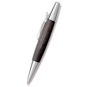 Faber-Castell e-motion Wood Black kuličkové pero