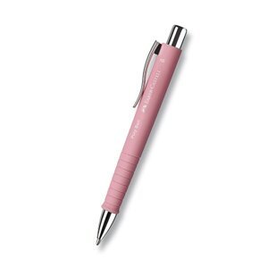 Kuličkové pero Faber-Castell Poly Ball Silver sv. růžová