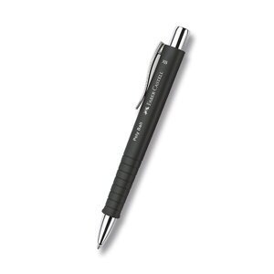 Kuličkové pero Faber-Castell Poly Ball Silver černá