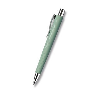 Kuličkové pero Faber-Castell Poly Ball Silver pastelová zelená