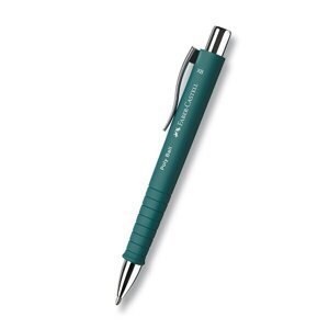 Kuličkové pero Faber-Castell Poly Ball Silver tm. zelená