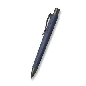 Kuličkové pero Faber-Castell Poly Ball Urban Black modrá